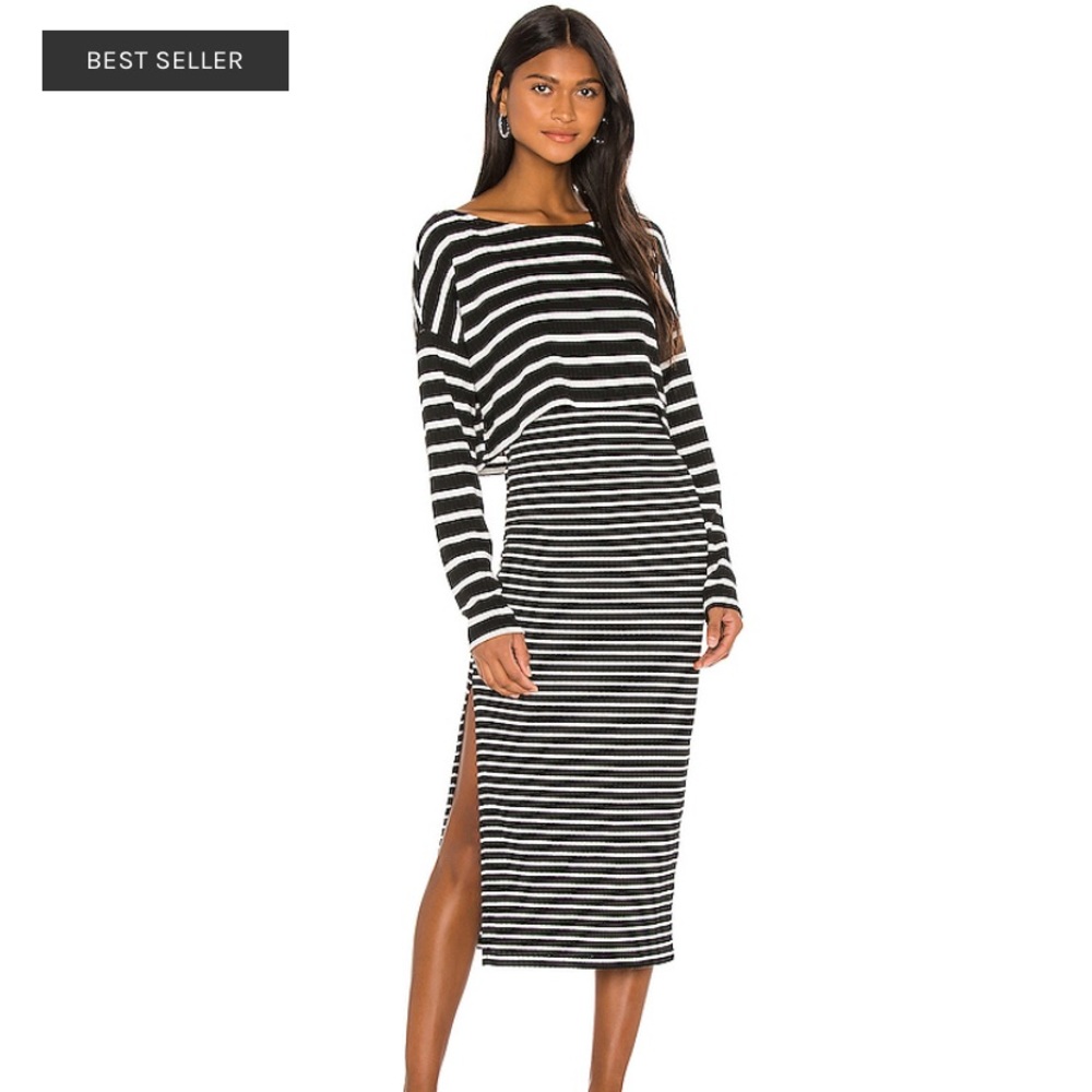 Zinnia Striped Set in Black & White